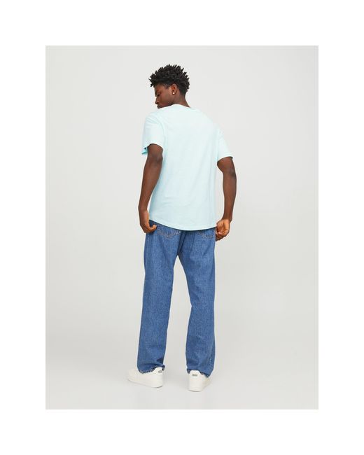 Jack & Jones White And Crew Neck Regular Fit T-Shirt for men