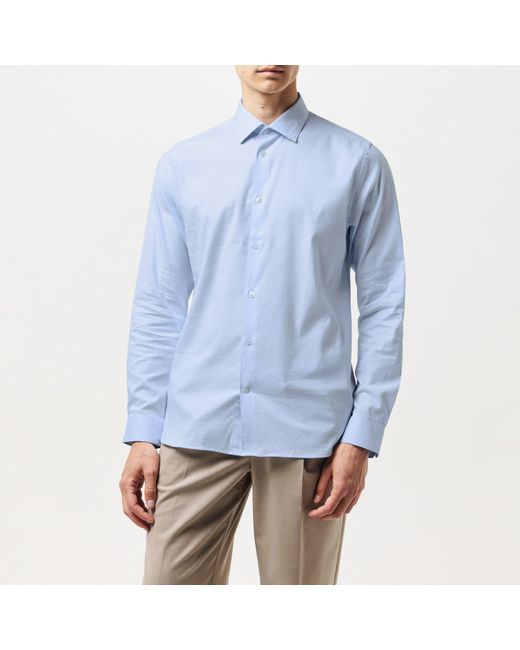 Ted Baker Blue Hart Diamond Dot Slim Shirt for men