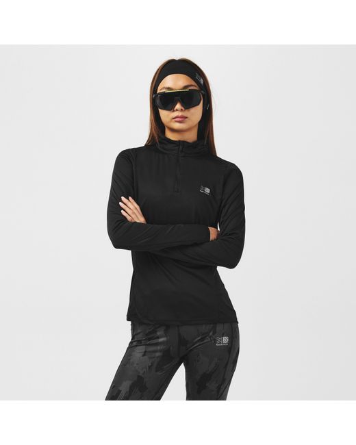 Karrimor Black Longsleeve 1/4 Zip Top Ladies