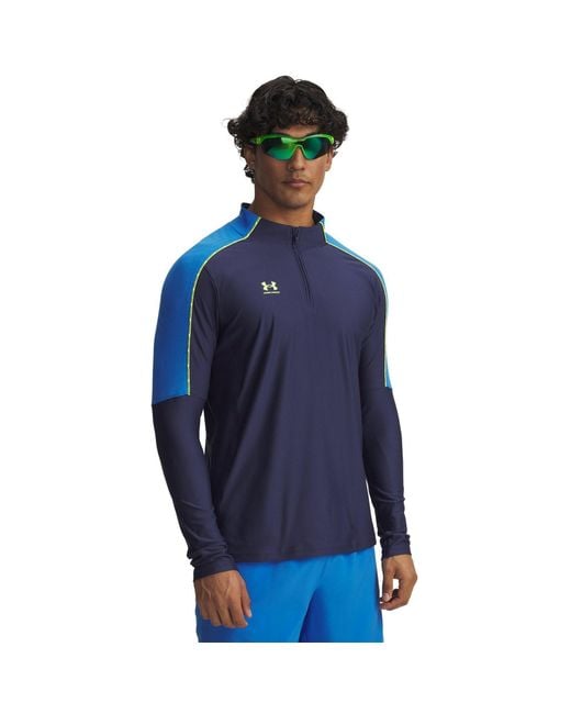 Under Armour Blue Drill Top for men