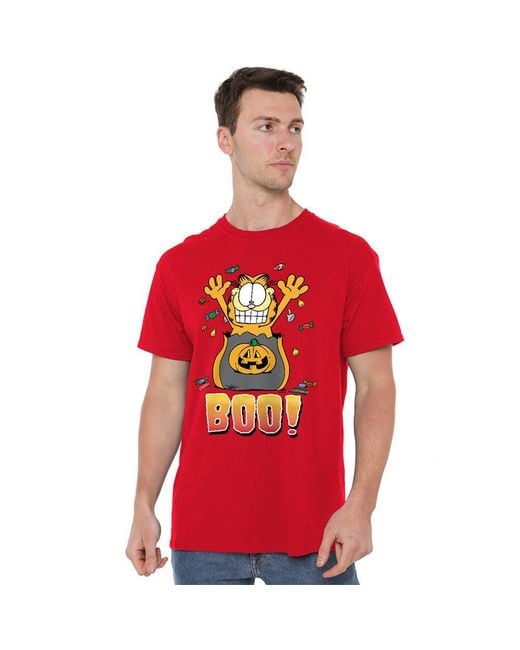 Garfield Red Boo! T Shirt for men