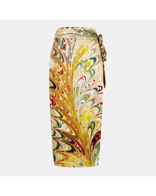 Never Fully Dressed Gray Multi Marble Jaspre Skirt