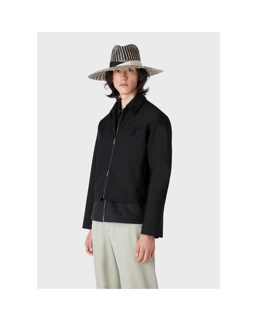 Emporio Armani Black Overshirt for men