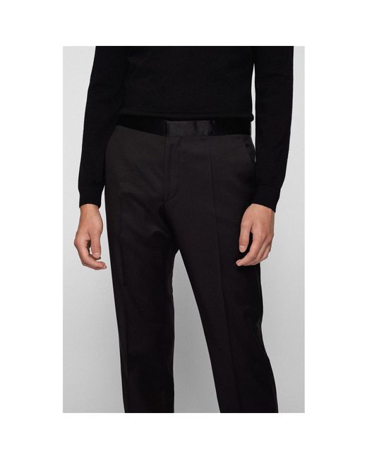 Boss Blue Gilan Cyl Slim Fit Trousers for men