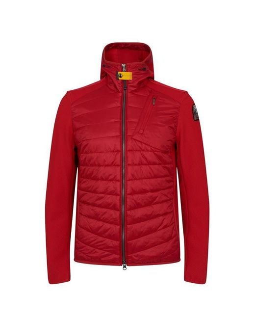 Parajumpers Red Nolan Hooded Jacket for men