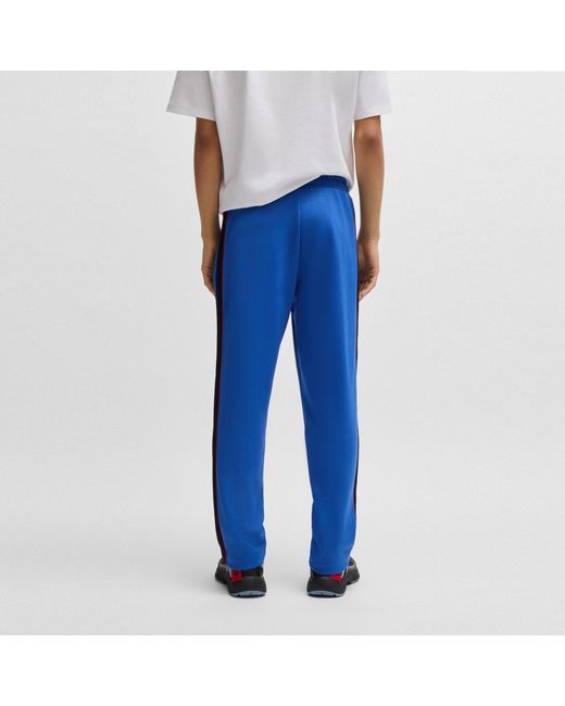 HUGO Blue Short Sleeve Polo Shirt for men