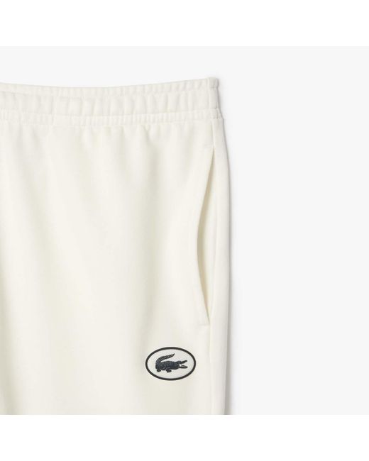 Lacoste White Regular-fit Sweatpants for men