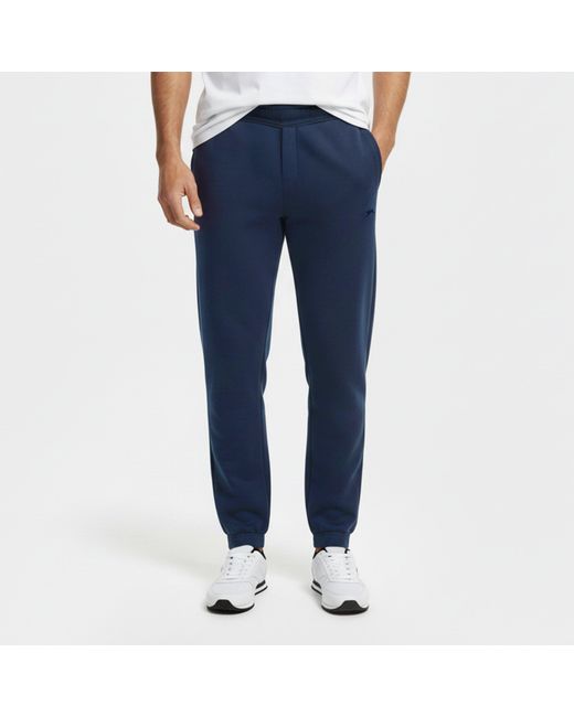 Slazenger 1881 Blue Cuffed Fleece Jogging Bottoms for men