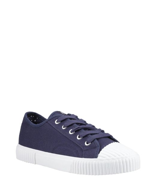 Hush Puppies Blue Freya Canvas Trainer
