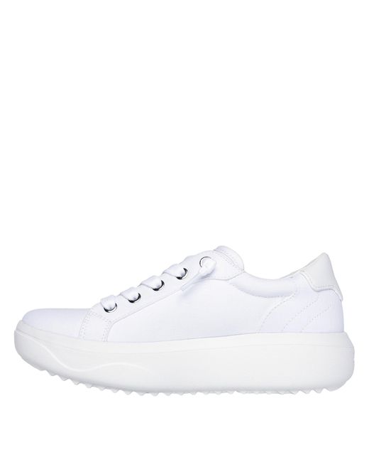 Skechers White Popupsmax Classic Low-Top Trainers