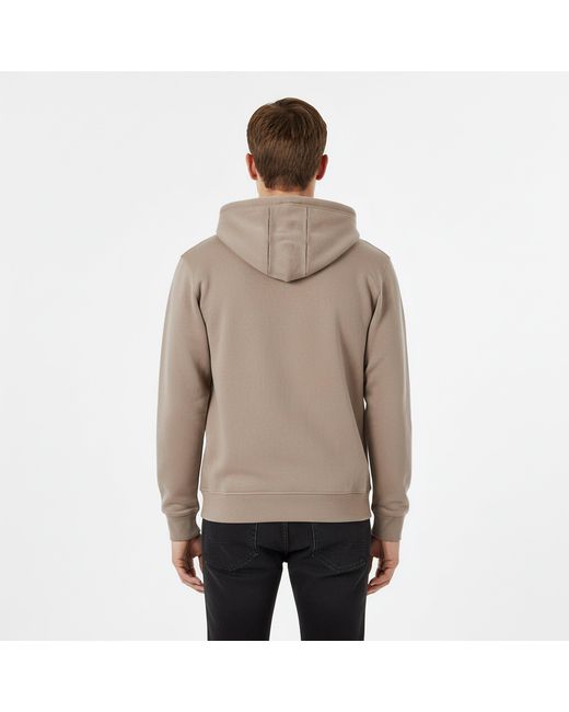 Jack Wills Natural Pinebrook Graphic Zip Hoodie for men