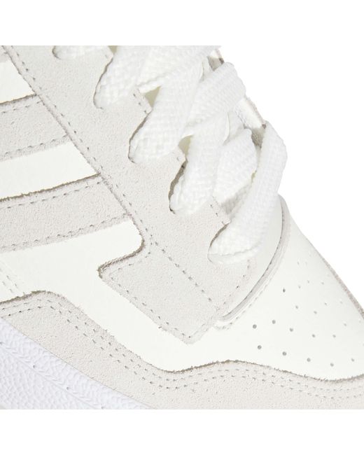 Adidas White Rapid Court Low Trainers for men