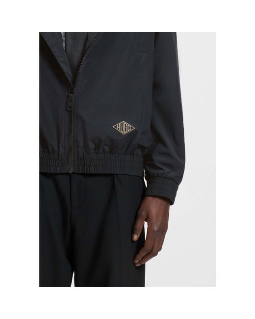 HUGO Black Benji2521 Windbreaker Jacket for men