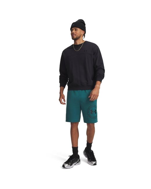 Under Armour Green Fleece Jogger Shorts for men