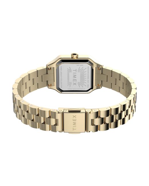 Timex Metallic Square Analogue Quartz Watch