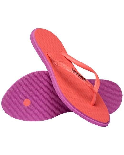 Havaianas Red Slim Point Flip Flops