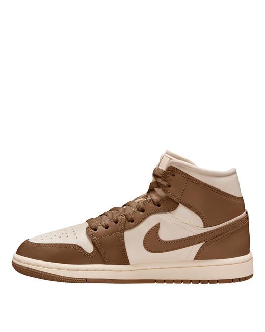 Nike Brown Air Jor 1 Mid Ld64