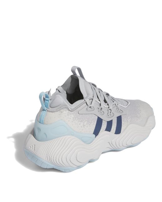 Adidas Gray Trae Young Court Trainers for men