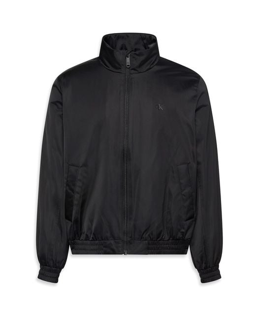 Calvin Klein Black Padded Harrington Jacket for men