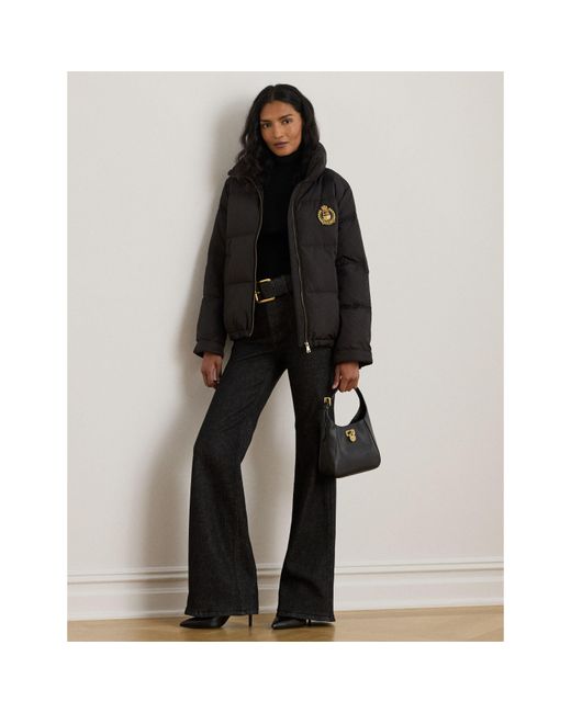 Ralph Lauren Gray Quilted Short Puffer Jacket