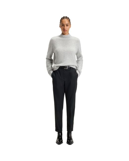 Boss Blue Tachinoa Straight Leg Trousers