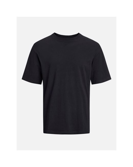 Jack & Jones Black Logo Print T Shirt for men