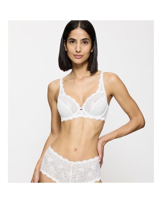 Triumph White Demi Bra