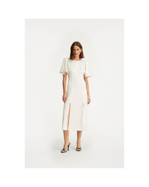 ROTATE BIRGER CHRISTENSEN White Dress With Slits