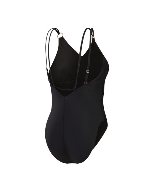 Speedo Black Shaping Strappy 1 Piece