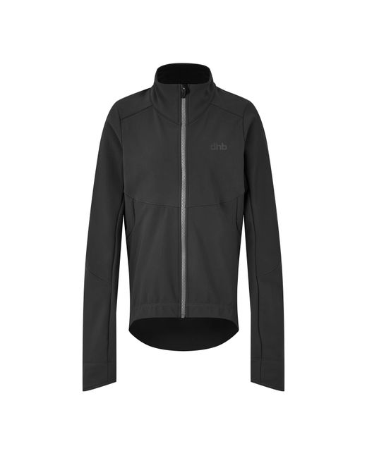 Dhb Black Aeron Deep Winter 2.0 Windproof Waterproof Softshell Jacket for men