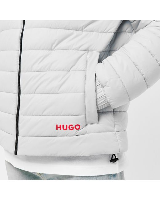 HUGO Gray Water Resistant Softshell Jacket for men