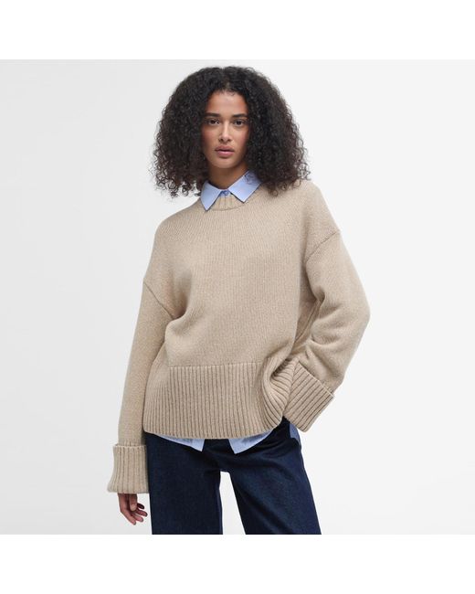 Barbour Natural Cassandra Crew Neck Jumper