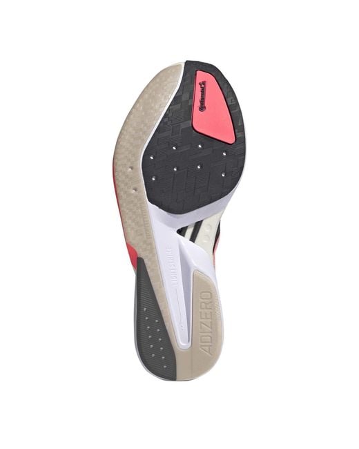 Adidas Red Adizero Boston 13 Road Running Shoes for men