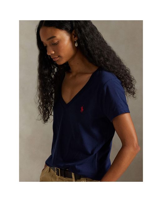 Polo Ralph Lauren Blue V-Neck T-Shirt