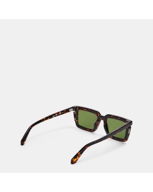 Off-White c/o Virgil Abloh Green Uv Protection Square Sunglasses