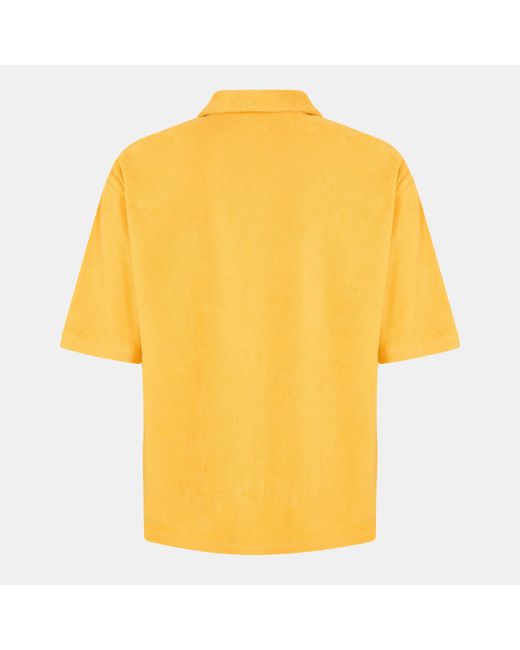 Boss Yellow Lars O Patterned Short-Sleeve Shirt for men