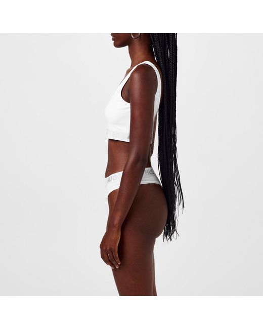 HUGO Brown Stretch Cotton Thong