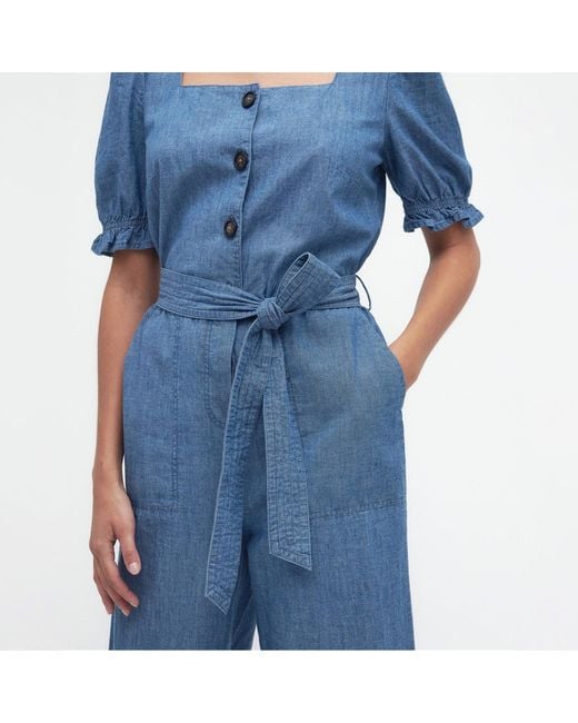 Barbour Blue Berkley Denim Jumpsuit