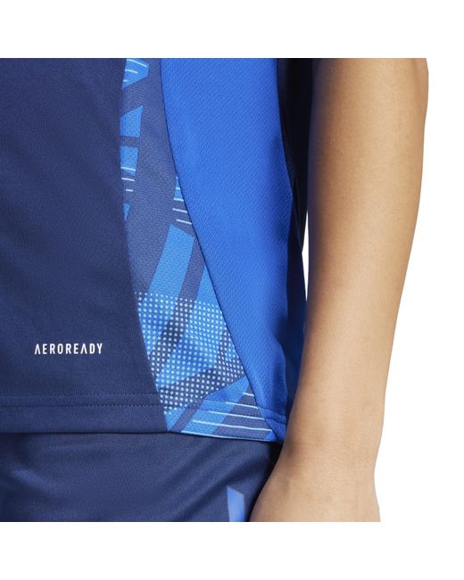 Adidas Blue Tiro24 C Trjerseyw T-Shirt