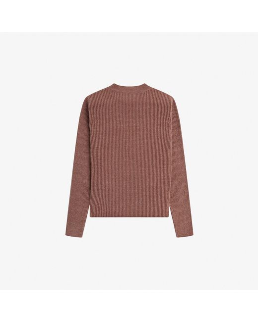 Fred Perry Brown Fred Chenille Top Ld34