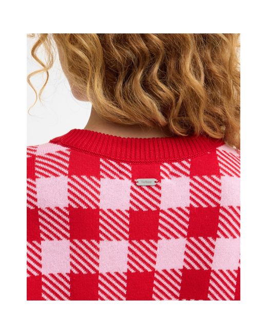 Barbour Red Knitted Top