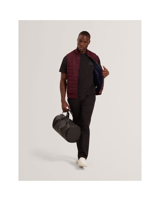 Ted Baker Purple Quilted Gilet for men