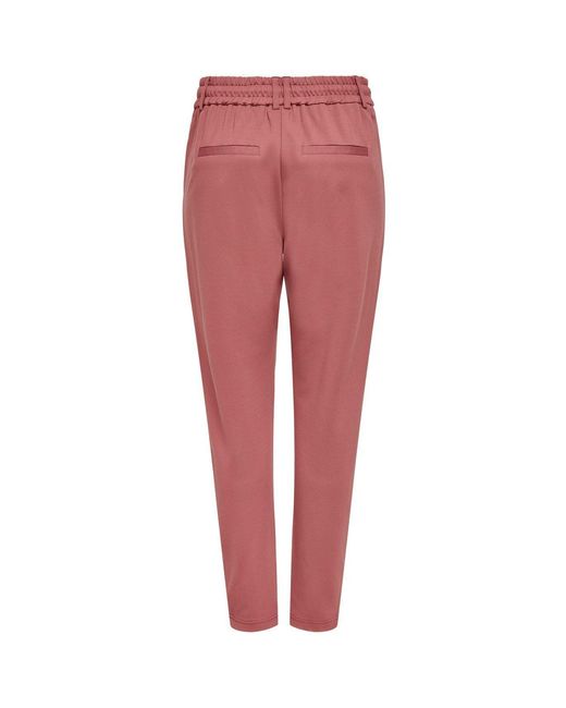 ONLY Red Straight Leg Trousers