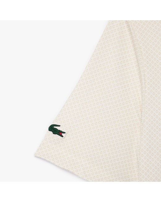 Lacoste White Regular-fit Uv Proect Golf Polo Shirt for men