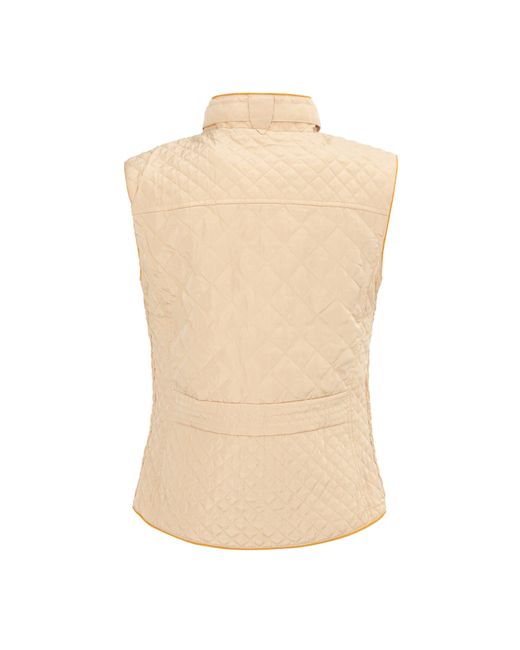Miso Natural Stand Collar Full Zip Hip Length Gilet