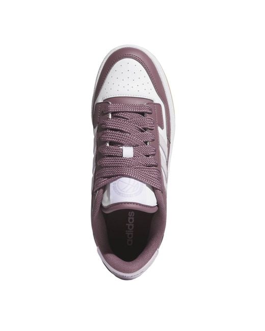 Adidas Purple Rapid Court Low Trainers