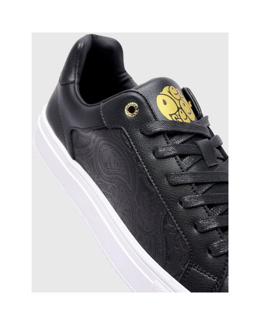 Pretty Green White Cali Paisley Low-Top Trainers for men
