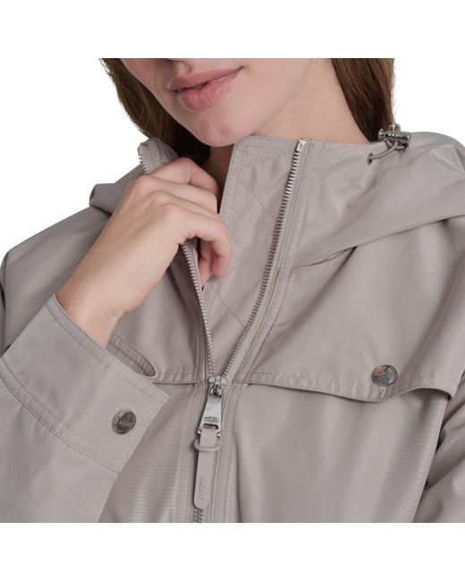DKNY Gray Windbreaker
