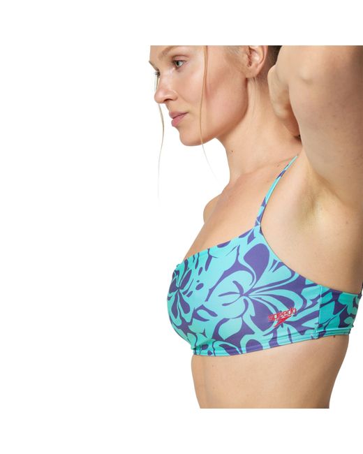 Speedo Blue Printed Adjustable Thinstrap 2 Piece