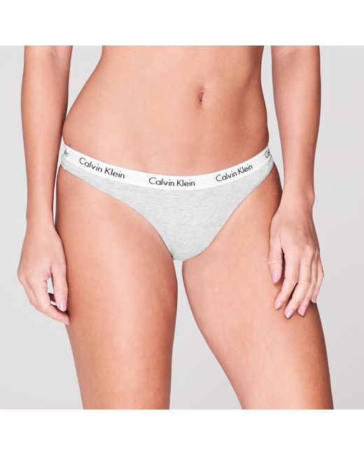 Calvin Klein White Carousel Thong